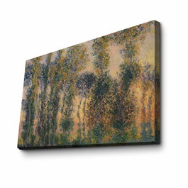 Wallity Pintura en Lienzo Claude Monet Los Álamos en Giverny, Amanecer 45 x 70 cm